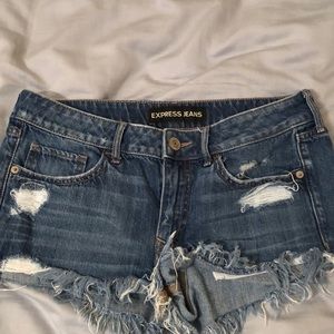 Express jean shorts